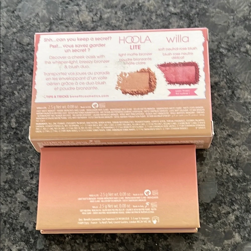 Benefit Cosmetics Hoola Secret Oasis with Hoola Lite bronzer & Willa blush duo